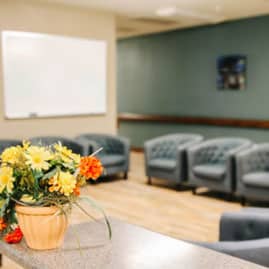 Addiction treatment facility sitting area