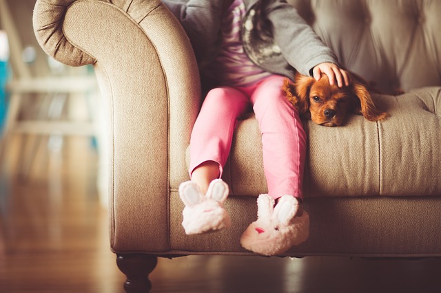 Girl on couch