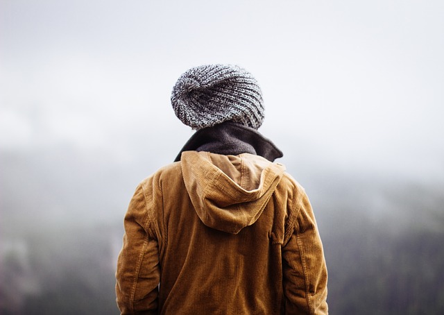 Person facing backward