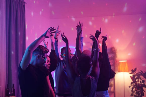 College Students Partying
